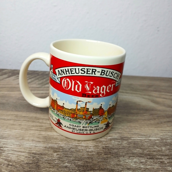 Vintage Anheuser-Busch Old Lager Beer Coast Bottling St. Louis Coffee Mug - Picture 2 of 4
